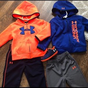 ❌sold❌ 2 18M Toddler Boy Under Armour Outfits